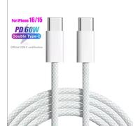 Câble De Chargeur Rapide D'origine 60w Pd Usb C Pour Apple Iphone 16 15 Pro Max 16 15 Plus Type C Charge Rapide Pour Xiaomi Samsung 1m