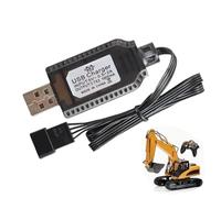 Câble De Chargeur RC, Câble De Charge Pour Batterie De Jouet Pour 7,4 V 1000 MA, Charge De Batterie 7,4 V, Batt-erie Au Lithium D'avion RC SM-2P SM-3P SM-4P, Adaptateur Équipé D'indicateur Intelligent