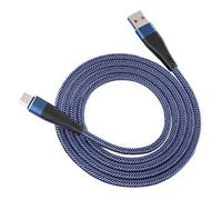 Câble De Chargeur USB C - Type C Ligne Tressée, Cordon D'alimentation À Haute Sortie | Fire De Chargement Rapide De 120W 10A, Puce Smart Activé USB Câble, Accessoire De Téléphone Lourd Pour L'appareil
