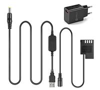 Câble de Chargeur USB d'alimentation Mobile + DMW-DCC12 DMW BLF19E BLF19 Batterie Factice Entièrement Décodée + 5V 3A Adaptateur pour Lumix DMC-GH3 DMC-GH4 DMC-GH5