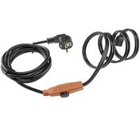 ChiliTec Câble chauffant avec capteur de température - 2 m - 230 V - Avec thermostat - Protection contre le gel - Pour conduites d'eau dans la maison, la piscine, l'étang