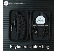 Câble de clavier enroulé USB C pour clavier de jeu mécanique,fil à double manchon,poignées amovibles,connecteur de charge en métal - Type black-1,8m #A