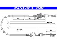 Câble De Commande, Commande D'Embrayage Pour CITROËN PEUGEOT TOYOTA 107 AYGO C1