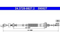 Câble De Commande, Commande D'Embrayage Pour PEUGEOT 206 206 Fourgon