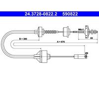 Câble De Commande, Commande D'Embrayage Pour PEUGEOT 306