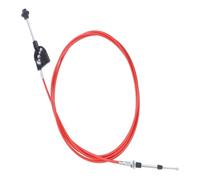 Câble de commande d'accélérateur manuel de 5 m for excavatrice et engins lourds, avec raccords en acier inoxydable et tube en PU. Installation facile for excavatrices et bétonnières.