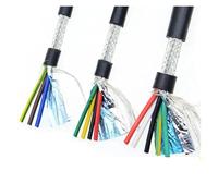 Câble de commande de fil de signal protégé, noyau 2-8, 24/26, 98 mètres, cuivre étamé PVC UL2464(6 Core 26awg 98meter)