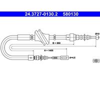 Câble De Commande, Frein De Stationnement Arrière Pour AUDI 100 200