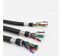Câble de communication protégé par paire torsadée 6 noyaux 5 mètres 16-24 A.W.G. PVC cuivre pur(5 Meters Price,6 CORES-22 AWG 0.3MM)