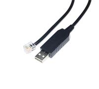 Câble de Communication série avec Puce USB vers RJ22 4P4C RG12 6C6P vers PC(3 Metre,USB to RG12 6P6C)