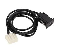 Câble de commutateur audio de prise auxiliaire de remplacement de faisceau de câbles stéréo pour 2 3 5 6 MX5 RX8 CX7 CX9 Matériau ABS de haute qualité Adaptateur audio de voiture