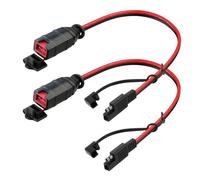 Câble de Connecteur de Batterie SAE, Adaptateur Durable à Courant élevé pour Motos, Voitures, ATV, UTV, 14awg, 1 Pied (Paquet de 2)