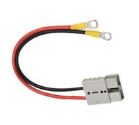 Câble de connecteur de charge de batterie 50 A avec bornes M8, fil de cuivre PVC 12 AWG pour alimentation de chariot élévateur, véhicule électrique (30 cm)