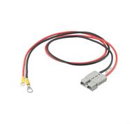 Câble de connecteur de charge de batterie 50 A avec bornes M8, fil de cuivre PVC 12 AWG pour alimentation de chariot élévateur, véhicule électrique (100 cm)