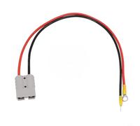 Câble de connecteur de charge de batterie 50 A avec bornes M8, fil de cuivre PVC 12 AWG pour alimentation de chariot élévateur, véhicule électrique (50 cm)