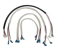 Câble de connecteur de compresseur CA en cuivre pur - 44 cm de long - Blanc - Harnais pour Midea pour climatiseur Haier - Technologie de démarrage (1-1,5 CV)