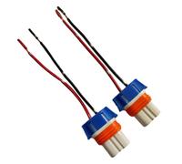 Câble de connecteur de douille d'ampoule de phare TOTMOX 2x9005 Hb3, connecteur de douille d'ampoule droite en plastique 12/24V, adapté à la plupart des voitures