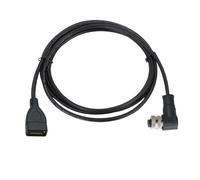 Câble de connecteur M12 vers USB, 4 ou 5 Broches, câble de Scanner, Prise de Fil de caméra Industrielle, 1-10M, Ligne d'extension USB vers M12 mâle Femelle(Orange,Type-B_4 PIN_5 Meters)