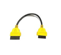 Câble de connecteur OBD2 16 Broches 30 cm mâle vers Double Femelle, câble en Y, rallonge répartiteur OBDII 1-2, adapté au câble de Diagnostic Automobile(30cm)