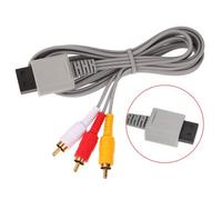 Câble de connexion audio/video - Nintendo Wii - AV Câble 6FT 1.8M - Composite rétro - 3 RCA Plaqué Or