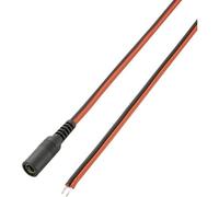 Câble de connexion basse tension VOLTCRAFT DC-2G25-XL 93025c181 DC femelle ext 5.5 mm int 2.5 mm vers câble, extrémités