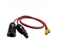 Câble de connexion d'alimentation du panneau solaire XT60 mâle/femelle 12 AWG vers MC4 - Câble adaptateur en cuivre pur - 1,5 m pour station d'alimentation portable - Générateur solaire RV - Charge de
