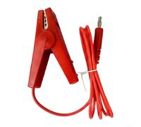 Câble de connexion électrique avec pinces crocodiles pour chargeur solaire Pulsar, système de mise à la terre, bétail, jardin, fil de protection 1 mètre, noir et rouge