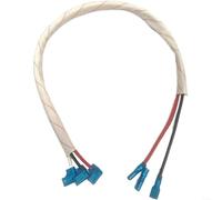 Câble de connexion en cuivre pur pour compresseur de climatiseur, ignifuge 44 cm pour Midea pour Haier AC Units 1-5 pour HP, blanc (2-3 CV)