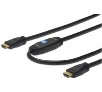 Câble de connexion HDMI haute vitesse Digitus, type A, avec amplificateur, mâle/