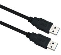 Câble de connexion Helos, USB 3.0 A mâle / mâle, 0,5m, noir USB 3.0 A mâle / A mâle