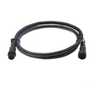 Câble de connexion marine IP67 M12-5P femelle vers mâle, NMEA 2000 Backbone Drop Wire pour capteur Garmin Simrad Bateau, yacht, plastique, laiton, 2 m, noir (3 mètres)