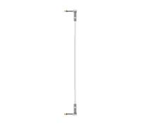 Câble de Connexion Musicale Câble Audio Câble Effets Guitare Câble Pédalier Blindé en Cuivre avec Prise Coudée pour Chaînage des Pédales Réduction des, Blanc, 38 4.6 1.2 Cm