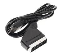 Câble de connexion Péritel RVB de 1,8 m for PS1, PS2, PS3, TV, AV, câble de remplacement for console PAL/NTSC