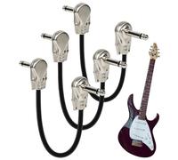 Câble de connexion pour guitare : câble d'instrument court, construction en fil flexible, connexion de pédale simple, configuration compacte | Utilisation de musique pour guitare électrique, basse