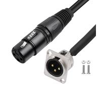 Câble de connexion pour panneau auditif 24 AWG avec mécanisme de verrouillage fileté, conception sans soudure pour cordon auditif