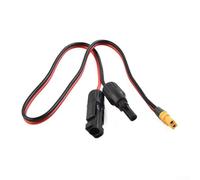 Câble de connexion pour panneau solaire 12 AWG avec connecteur XT60 femelle vers mâle, conducteur en cuivre étamé, câble PV de 0,6 m pour générateur solaire, compatible avec