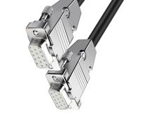 Câble de connexion professionnel D Sub 15 - 150 cm - Résistant aux interférences - Câble de synchronisation SVGA - Noir