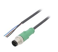 Câble de connexion SAC-4P-M12MS/5,0-PUR M12 PIN : 4 connecteurs droits 5 m 25...