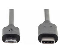 Câble de connexion USB 2.0 USB-C - Micro USB-B 1,8 m DIGITUS