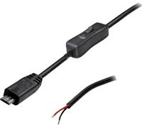 Câble de connexion USB avec interrupteur mâle, droit 2 pôles utilisés TC-2509036 TRU COMPONENTS Contenu