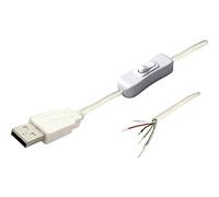Câble de connexion USB avec interrupteur mâle, droit TC-2509039 TRU COMPONENTS Contenu: 1 pc(s)