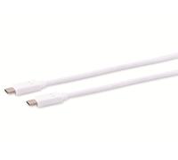 Câble de connexion USB-C 3.2 Gen 2x2, blanc, 0,5 m