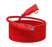 Câble de connexion USB C 5 m, câble vidéo USB 4 à angle droit avec PD 240 W, 4K @ 60 Hz 20 Gbps pour connexion entre appareil photo et ordinateur - Sony A7IV/Canon R5/MacBook Pro (rouge)