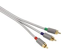 Câble de connexion YUV plaqué or 1,5m argent
