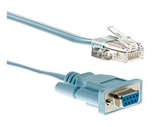 Câble de Console Cisco RJ-45 vers DB9F, 1,8 m, Compatible avec Les routeurs Cisco 600, 800, 1600 et 1700, Garantie limitée de 90 Jours (CAB-CONSOLE-RJ45=)