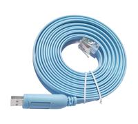 Câble de console USB-C à RJ45 pour la configuration de périphériques réseau - longueur 1.8m et chipset FTDI, Thunderbolt Console cable pour Cisco, HP, Fortigate, compatible with MacBook