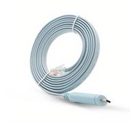 Câble de console USB-C à RJ45 pour la configuration de périphériques réseau-longueur 1.8m et chipset FTDI,Thunderbolt Console cable pour Cisco,HP,Fortigate,compatible with MacBook