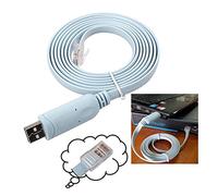 Câble de Console USB pour routeur Cisco, Câble USB vers Console RJ45 pour Windows/Vista/Mac/Linux USB Blue USB bleu.
