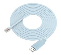 Câble De Console Usb Vers Rj45 Serial Avec Puce Rs232 Ch340 Pour Commutateur, Routeur, Débogage, Câble Usb Type-A Vers Rj45 8P8C Serial Port Pour Windows, Mac, Linux Laptop ¿ 1,8 M[ZHUJ2910]