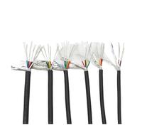 Câble de contrôle audio en cuivre blindé UL2464 26-22 AWG for applications de canal, 1 pièce(2 MS-2 CORES 22 AWG)